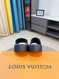 Louis Vuitton Black Slide Sandals — hero