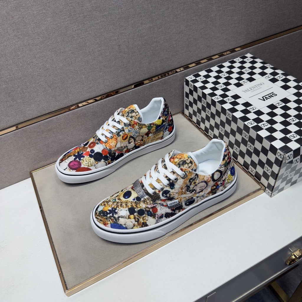 Vans Floral Print Low-Top Sneakers — front