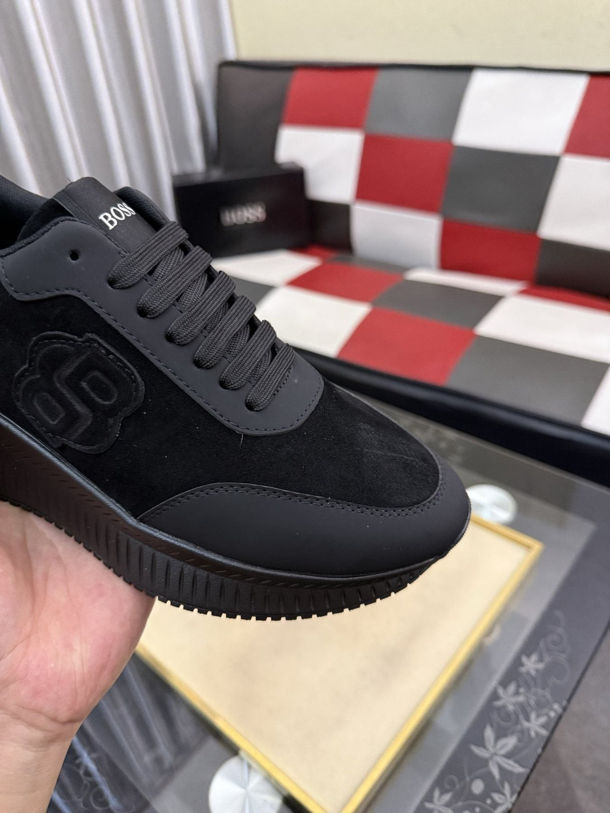 BOSS Black Low-Top Sneakers — detail