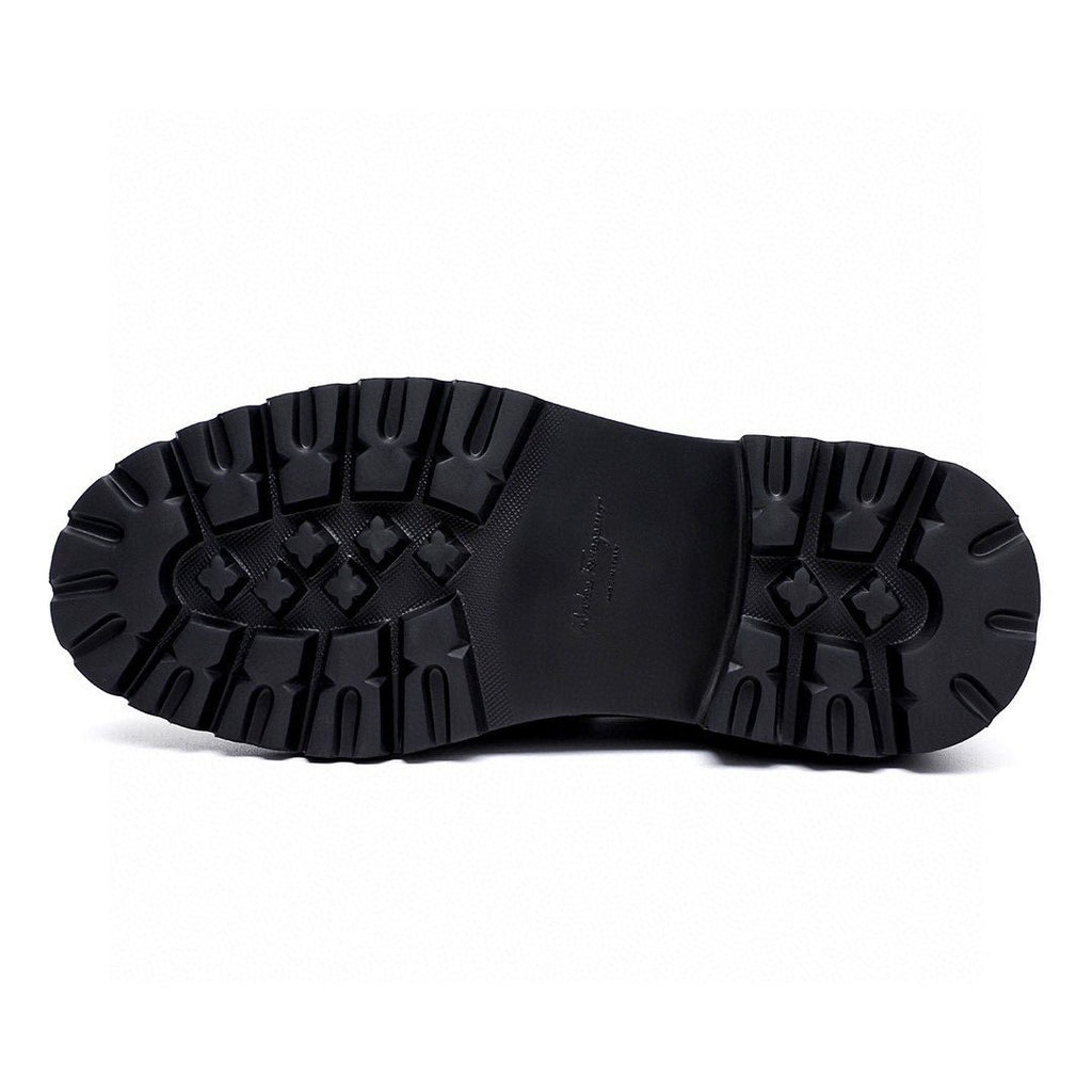微商相册测试鞋子-Salvatore Ferragamo Black Lug Sole Bit Loafers — detail