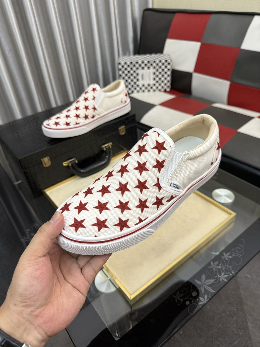 VANS Red Star Slip-On Sneakers — detail