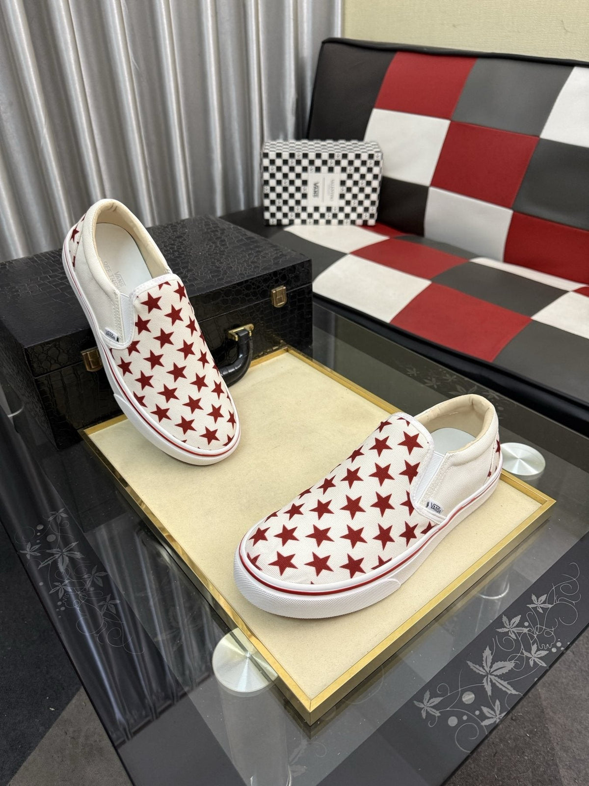 VANS Red Star Slip-On Sneakers — side