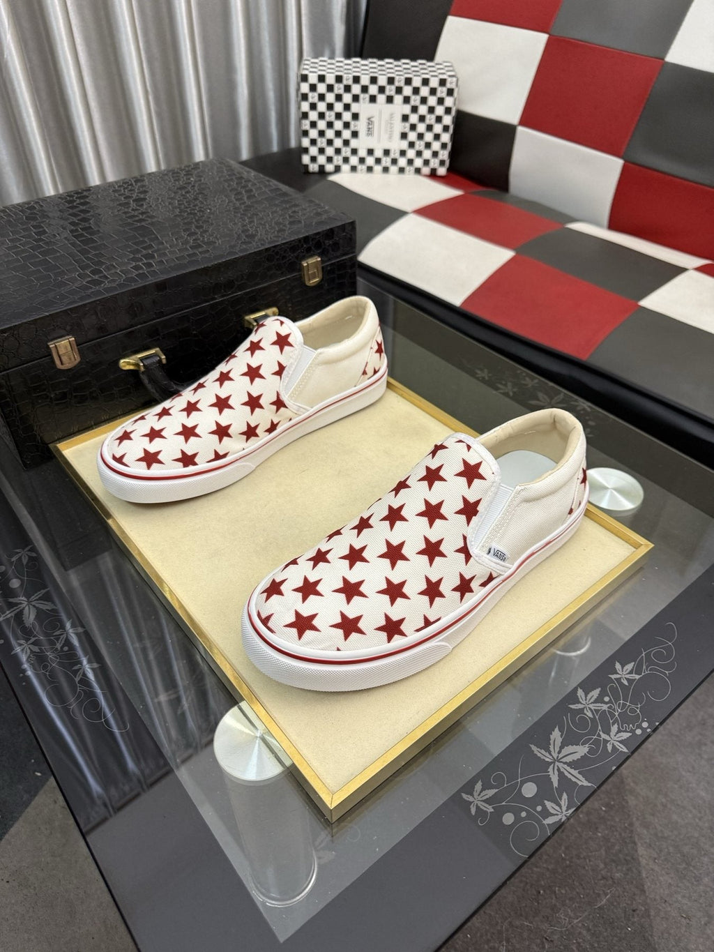 VANS Red Star Slip-On Sneakers — front