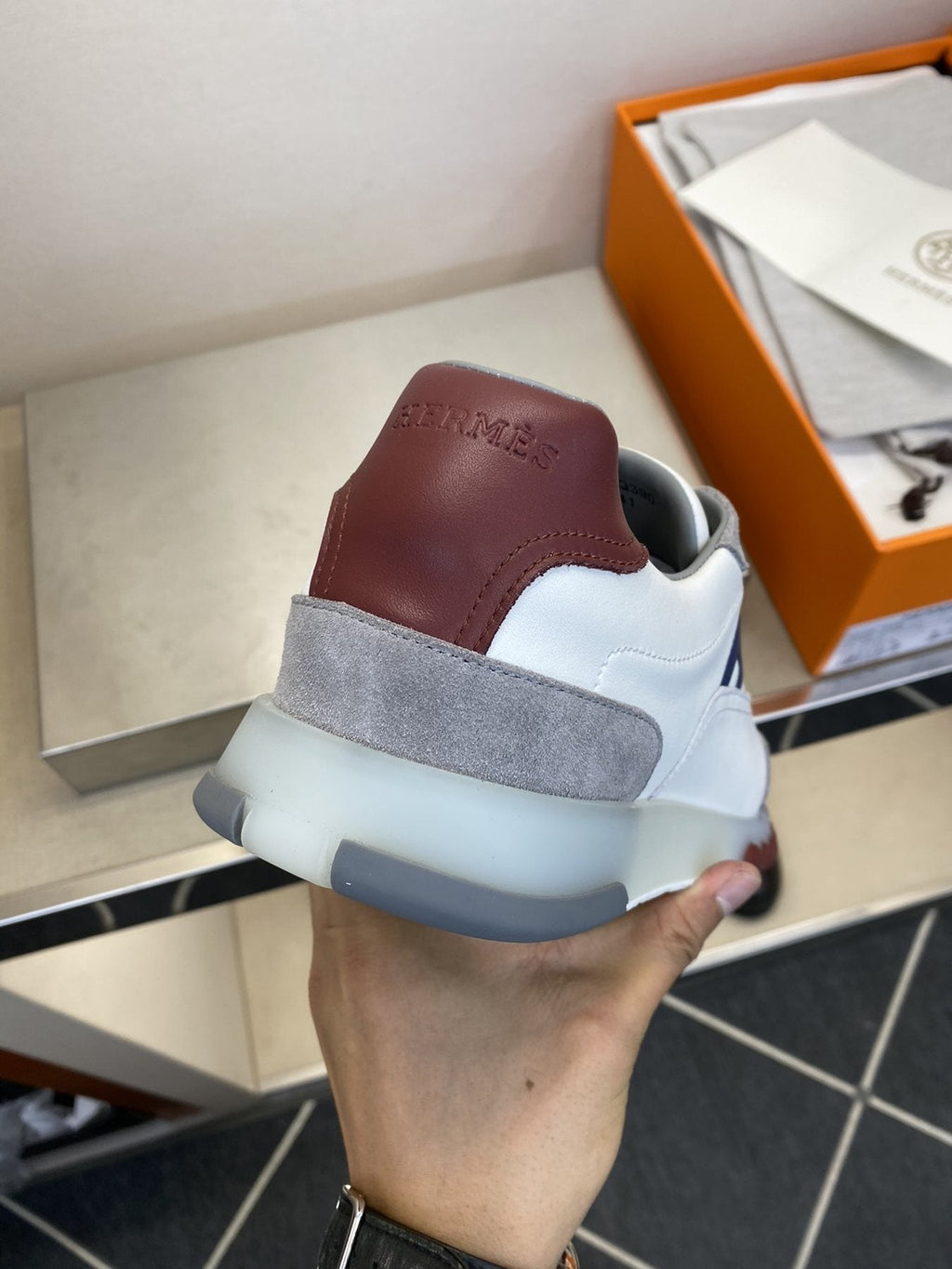 Men's Color-Block Low-Top Sneakers — back