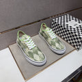 Vans Green Camouflage Low-Top Sneakers — front