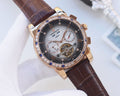 Patek Philippe Black Gold White Dial Strap Watch — hero