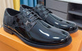 Louis Vuitton Black Glossy Lace-Up Dress Shoes — hero