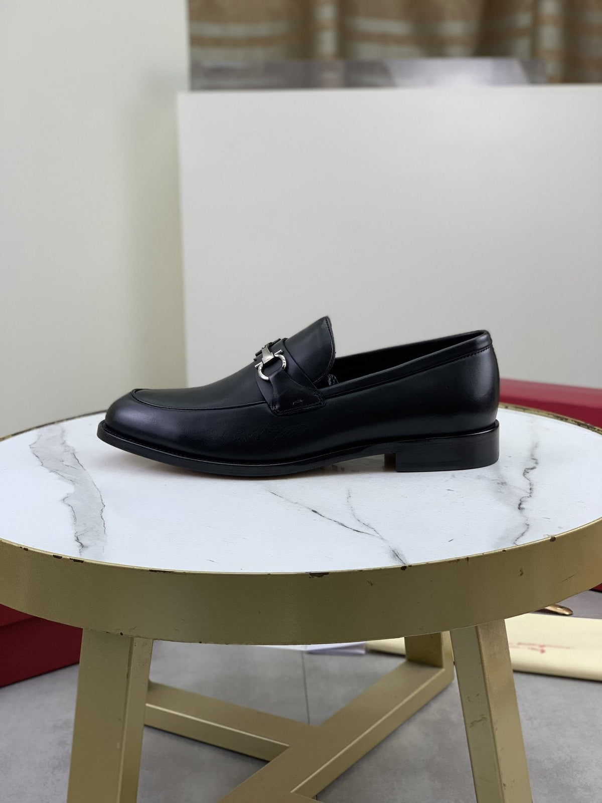 Salvatore Ferragamo Leather Horsebit Loafers — side