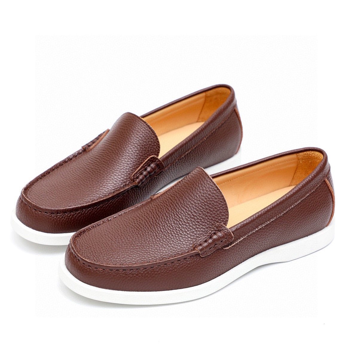 Dior Pebble-Grain Slip-On Shoes — front
