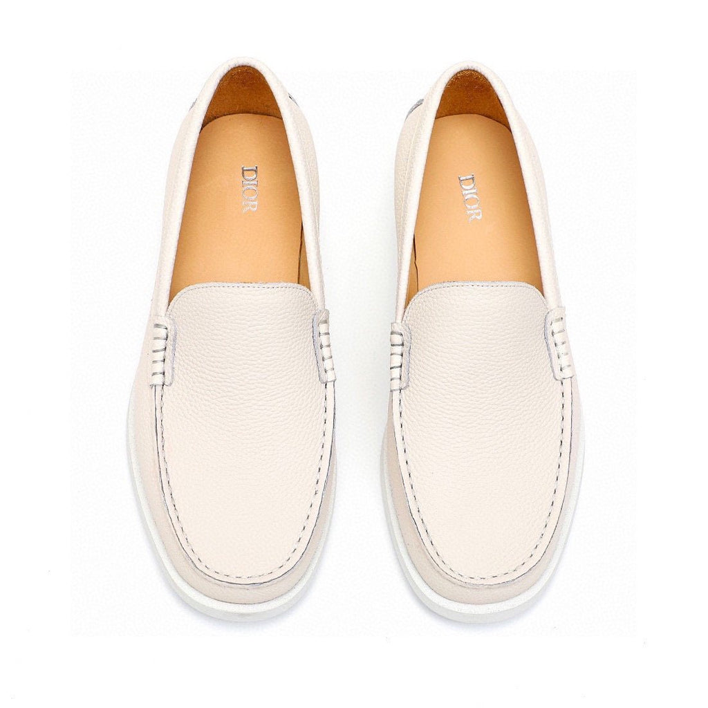 Dior Pebble-Grain Slip-On Shoes — front