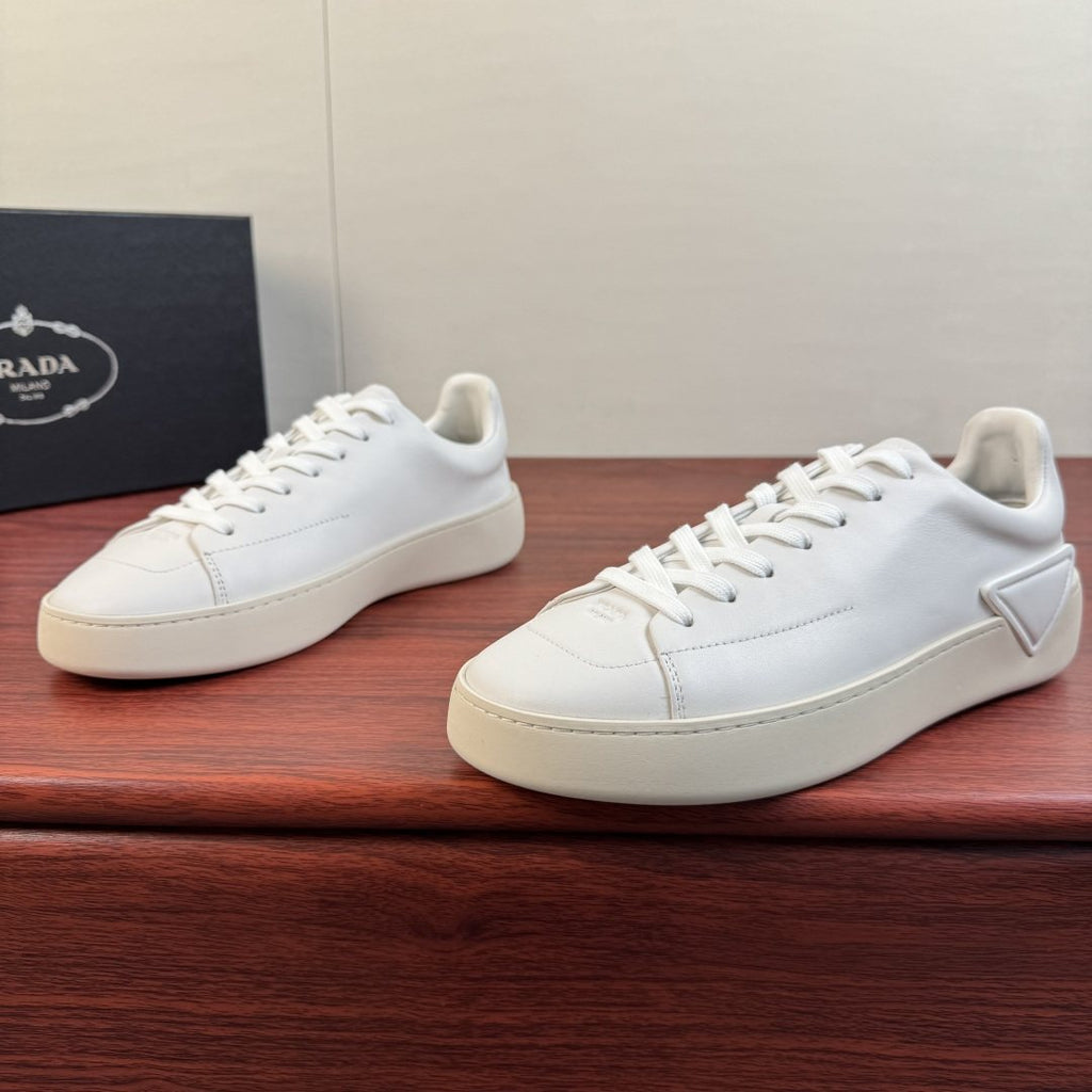 Prada Triangle Detail Low-Top Sneakers — side