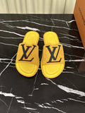 Louis Vuitton Logo Strap Slide Sandals — hero