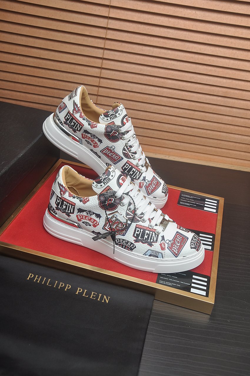 Philipp Plein Graphic Print Low-Top Sneakers — back