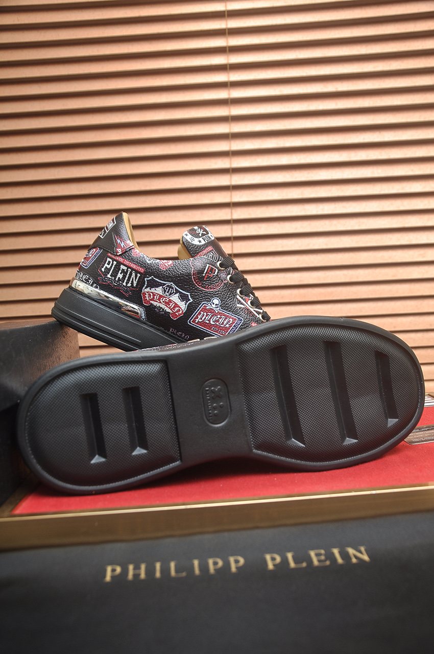 Philipp Plein Graphic Print Low-Top Sneakers — back