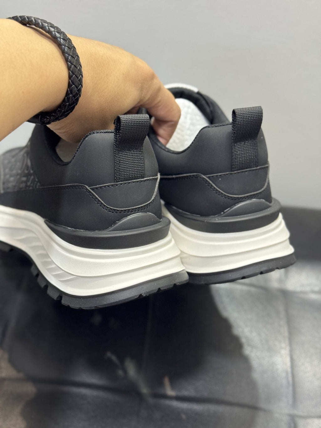 BOSS Low-Top Lace-Up Sneakers — back