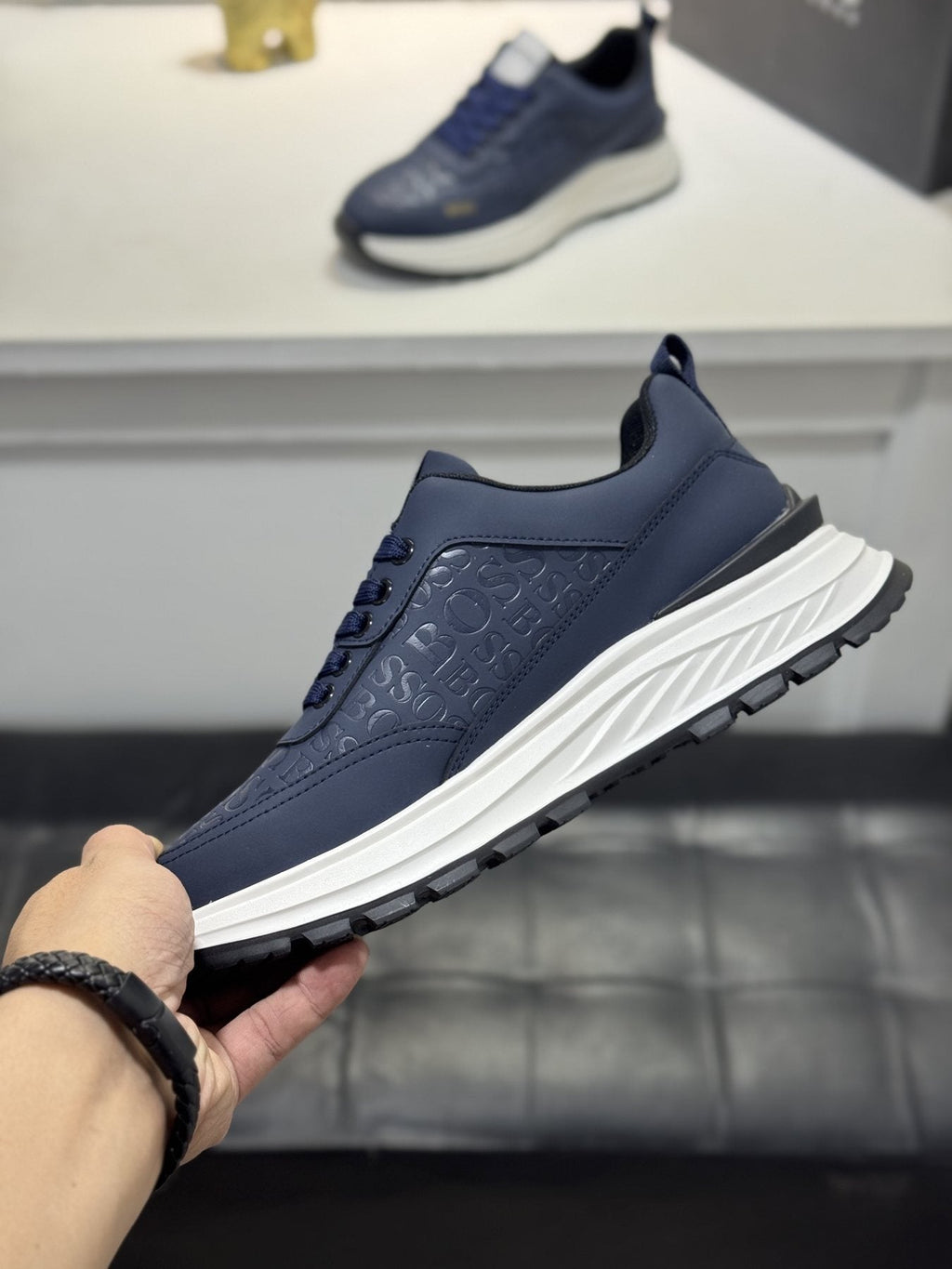 BOSS Low-Top Lace-Up Sneakers — side