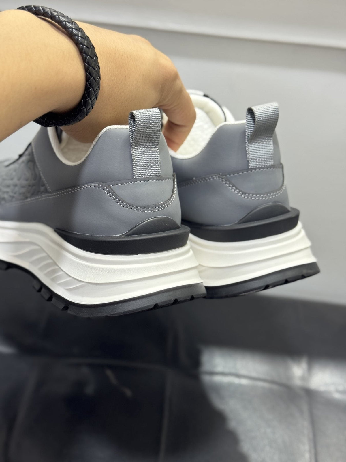 BOSS Low-Top Lace-Up Sneakers — back