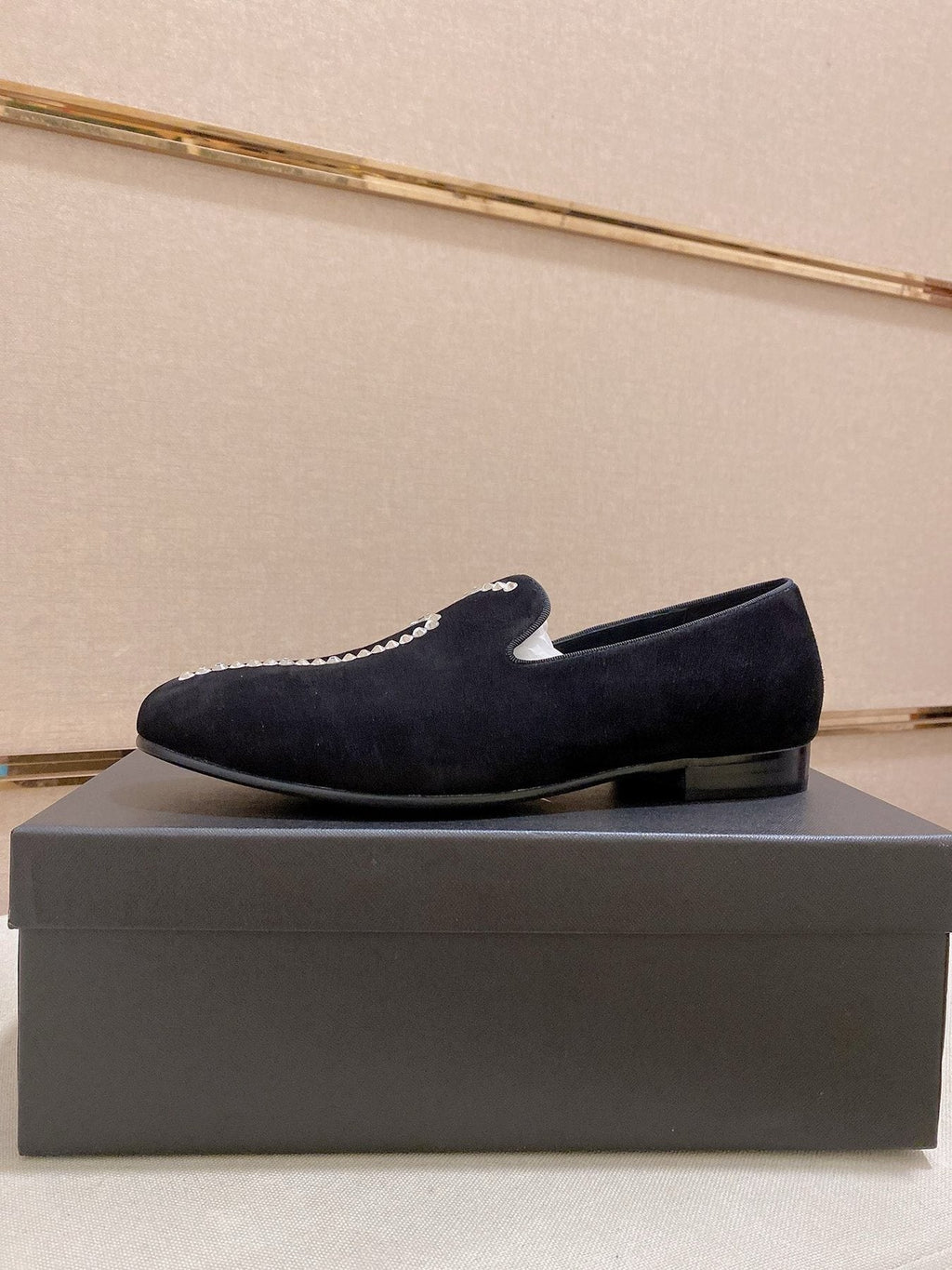 Giuseppe Zanotti Rhinestone Loafers — front