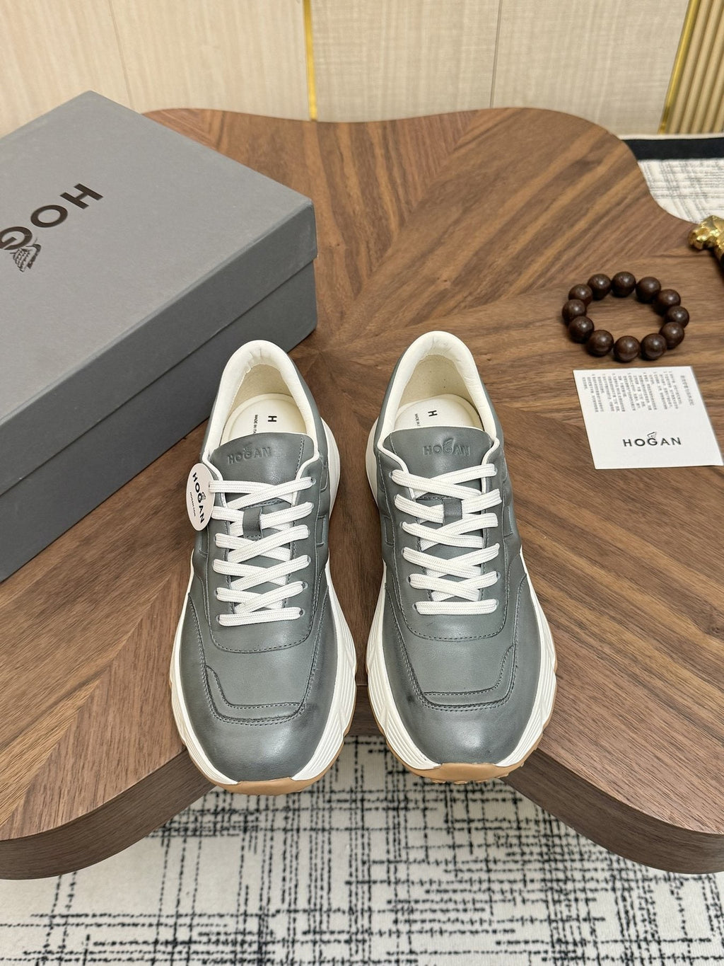 HOGAN H-Stripes Platform Sneakers — front