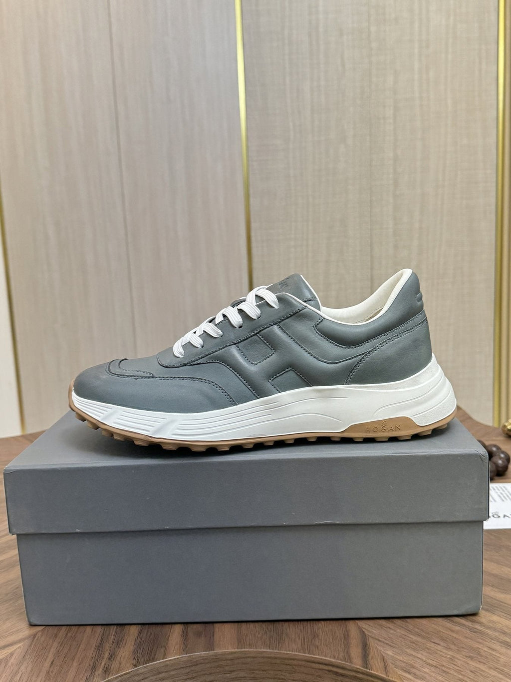 HOGAN H-Stripes Platform Sneakers — side