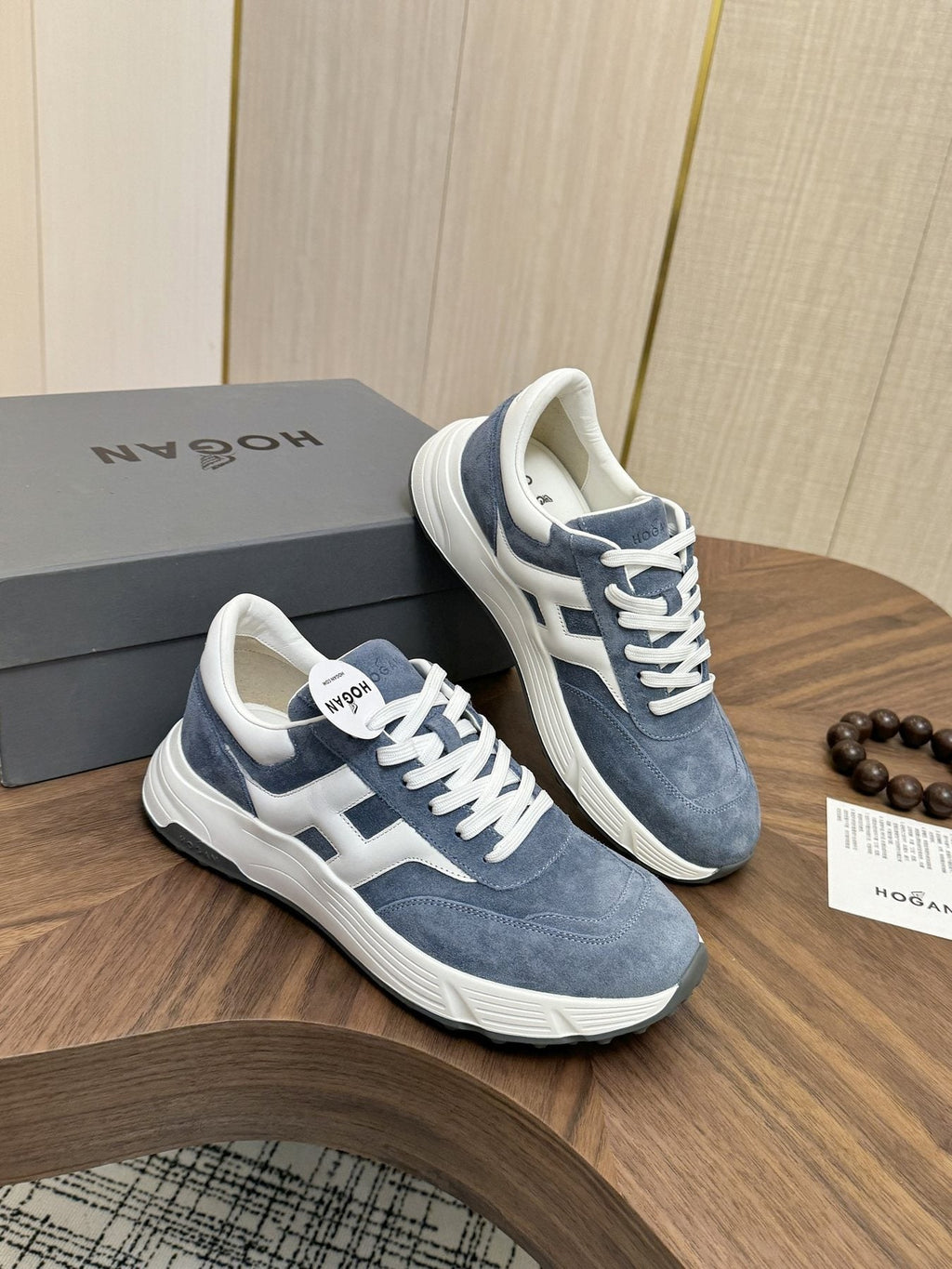 HOGAN H-Stripes Platform Sneakers — front