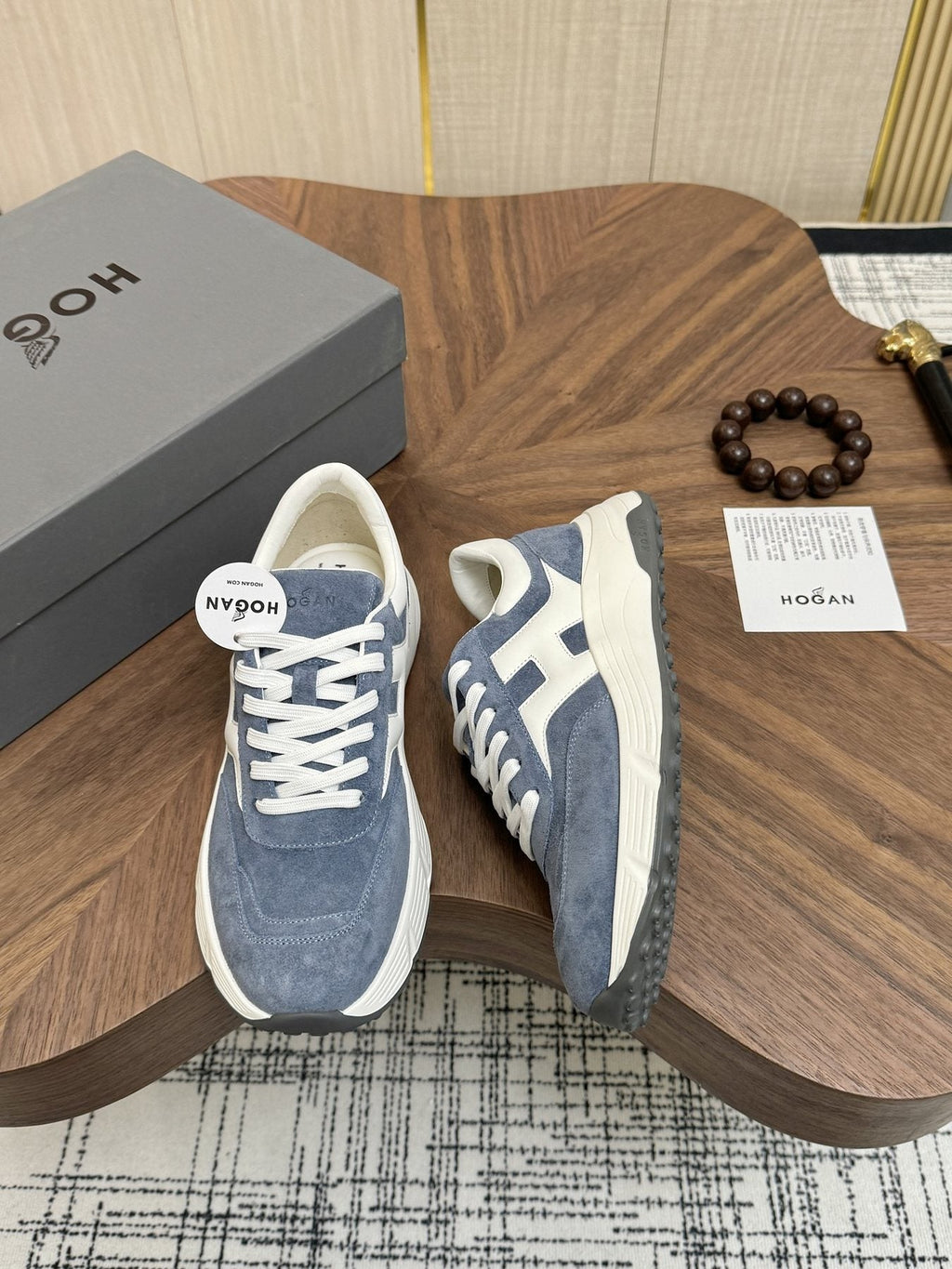 HOGAN H-Stripes Platform Sneakers — front