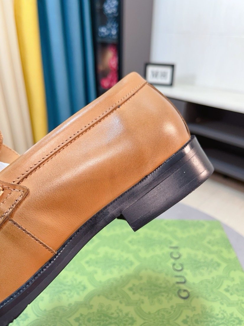 Gucci Web Stripe Loafers — detail