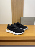 Brunello Cucinelli Gray Knit Sneakers — front