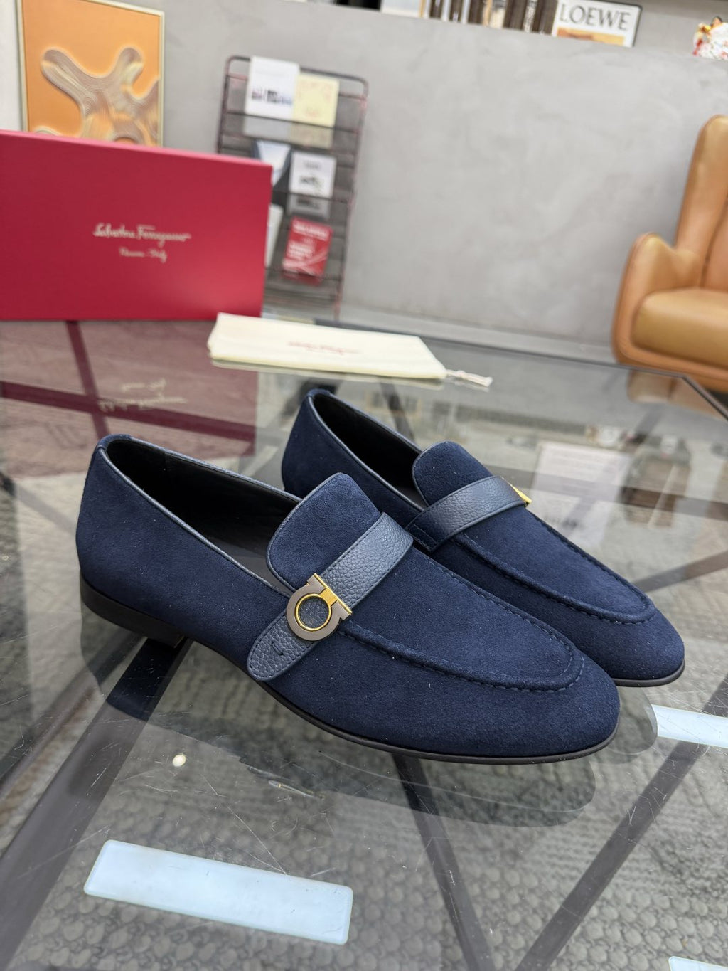 Men's Ring Detail Slip-On Loafers — front