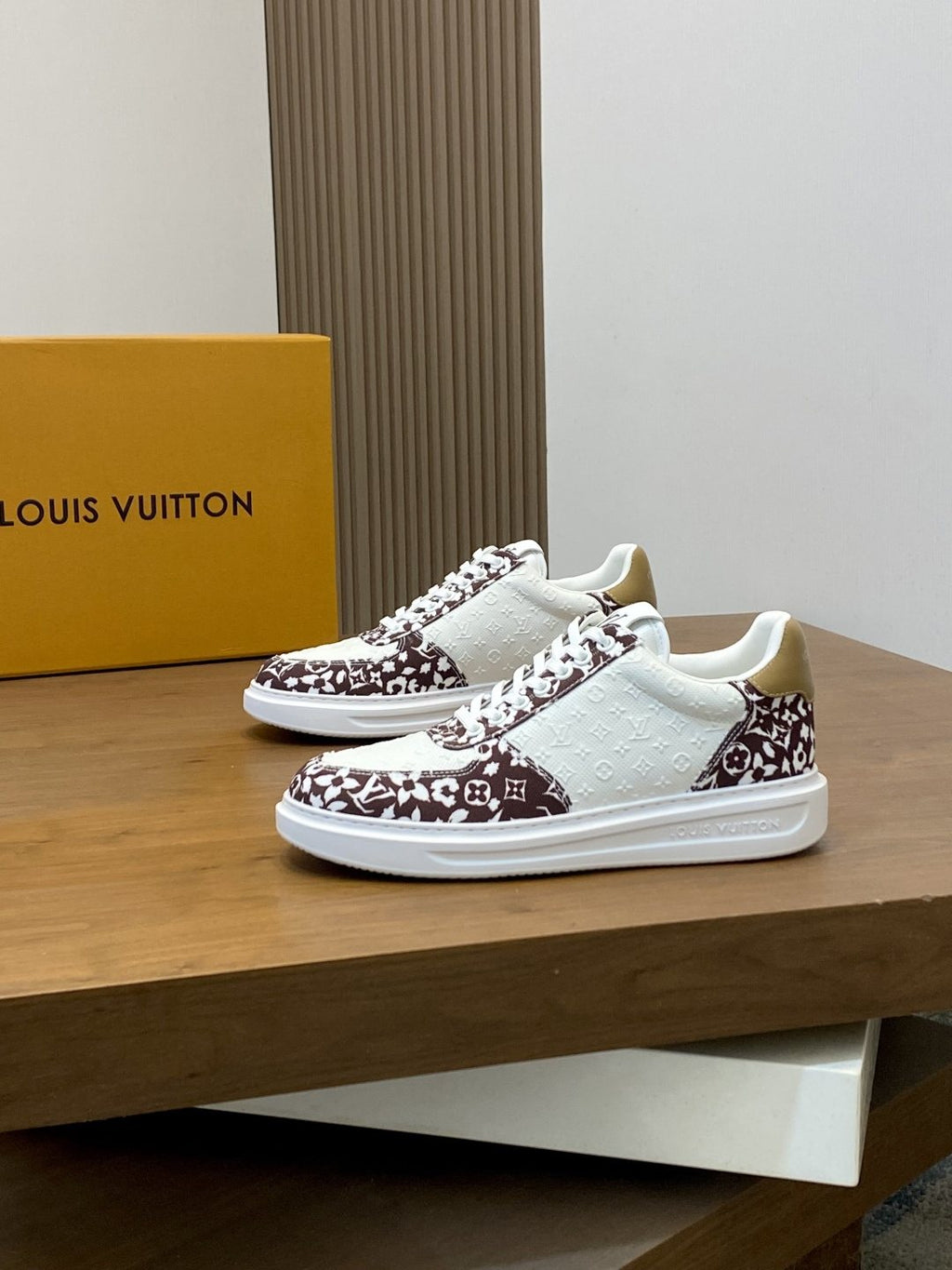 Louis Vuitton Monogram Panel Low-Top Sneakers — side