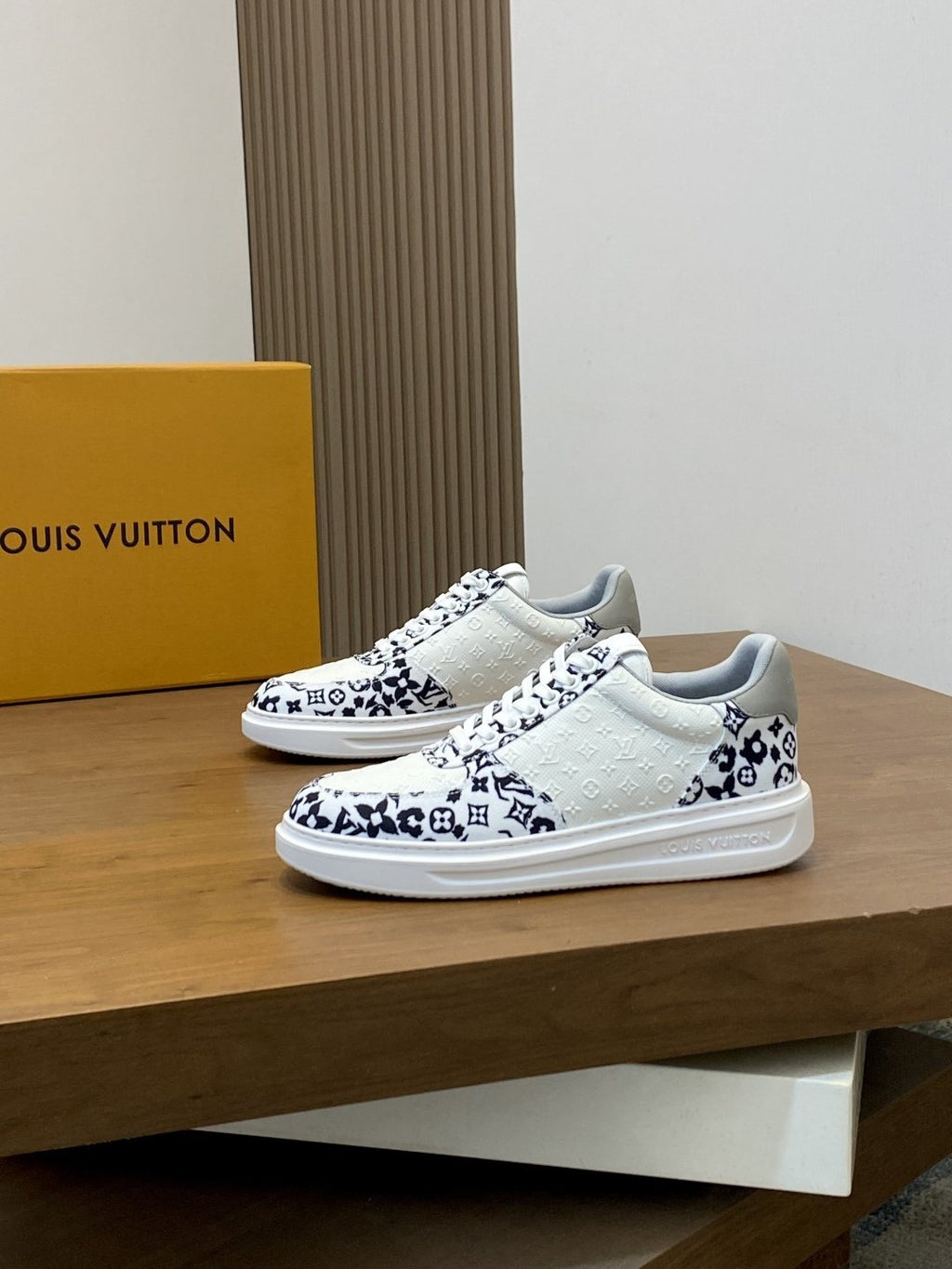 Louis Vuitton Monogram Panel Low-Top Sneakers — side