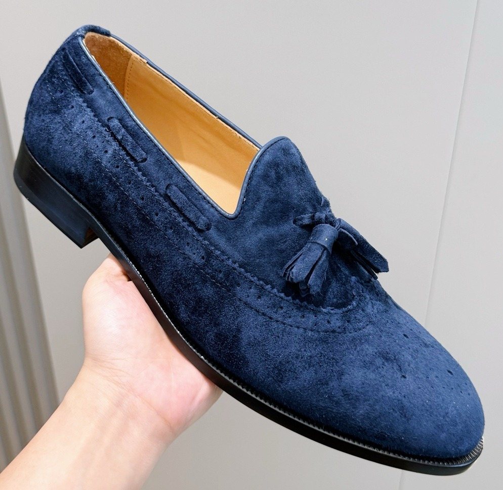 Loro Piana Suede Tassel Loafers — hero