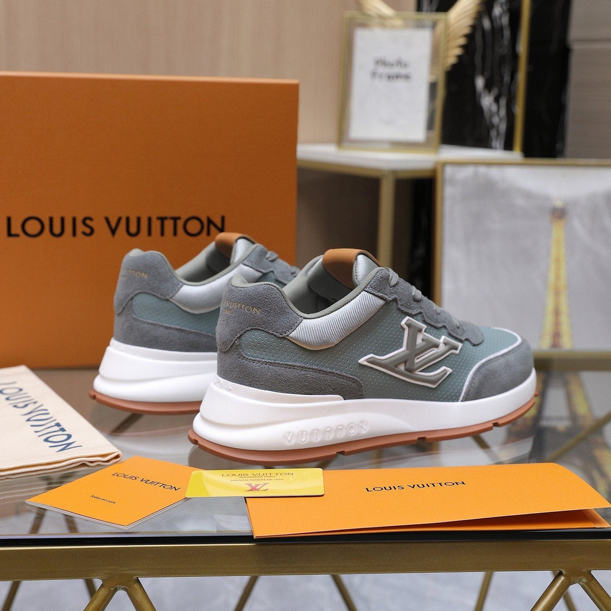 Louis Vuitton Gum-Sole Low-Top Sneakers — front