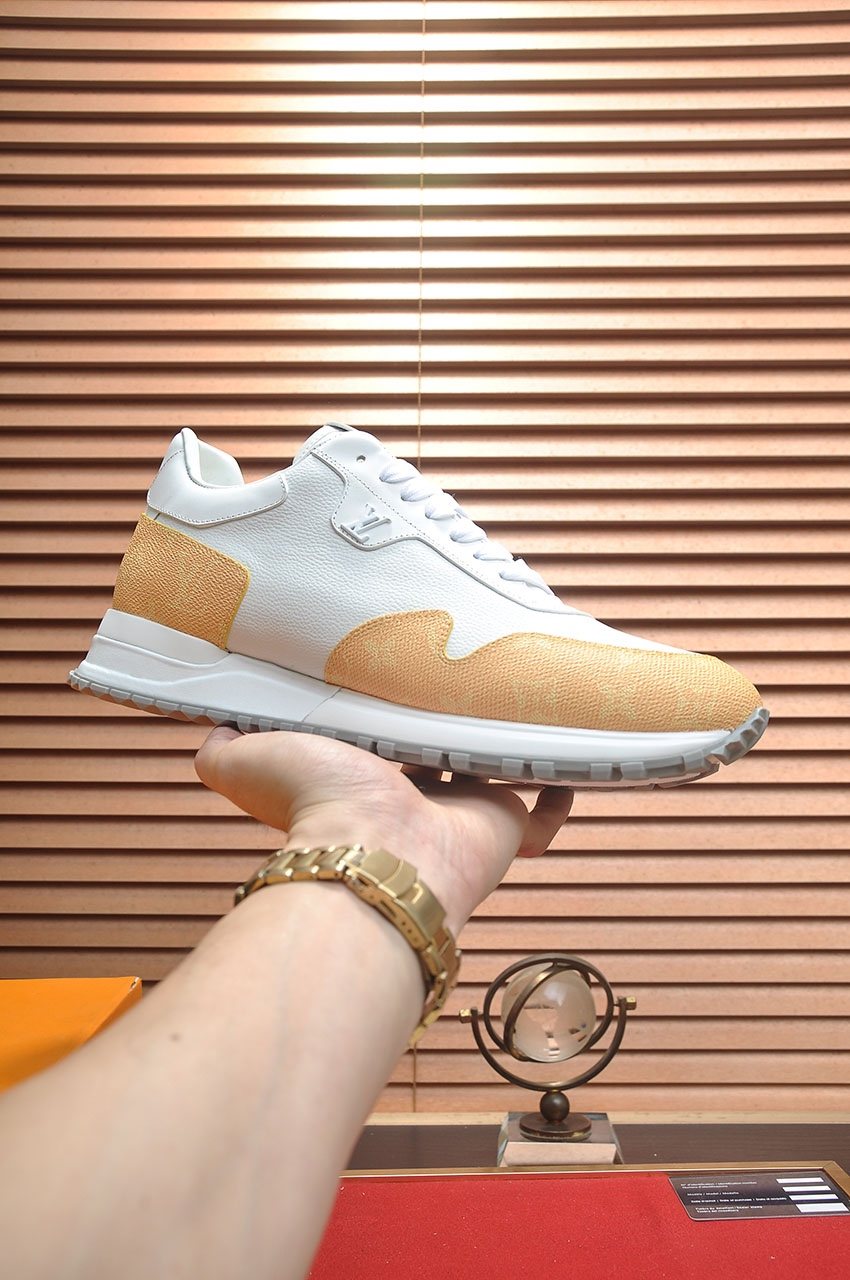 Louis Vuitton Monogram Panel Low-Top Sneakers — front