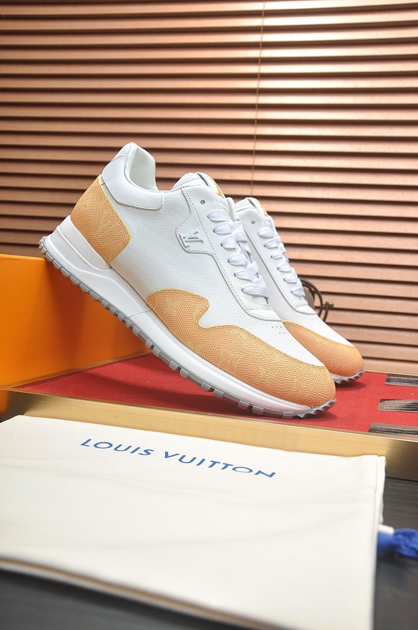Louis Vuitton Monogram Panel Low-Top Sneakers — front