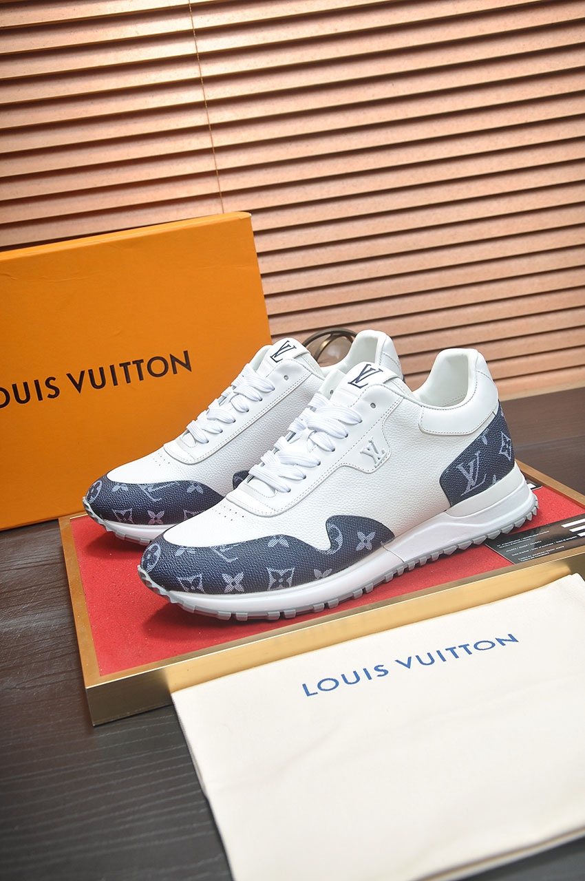 Louis Vuitton Monogram Panel Low-Top Sneakers — front