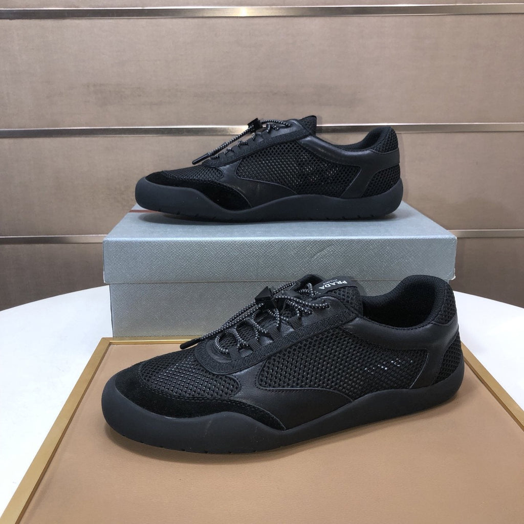 Prada Mesh Panel Low-Top Sneakers — front