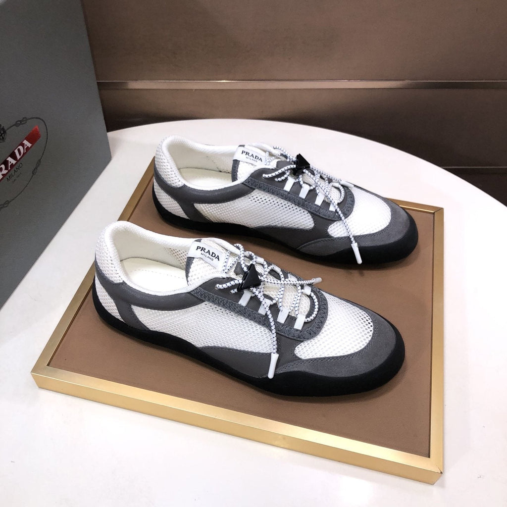 Prada Mesh Panel Low-Top Sneakers — front