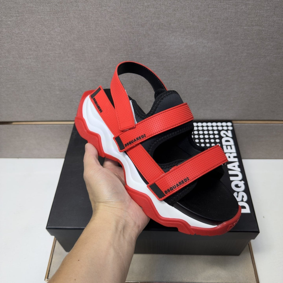 DSQUARED2 Multi-Strap Sport Sandals — model