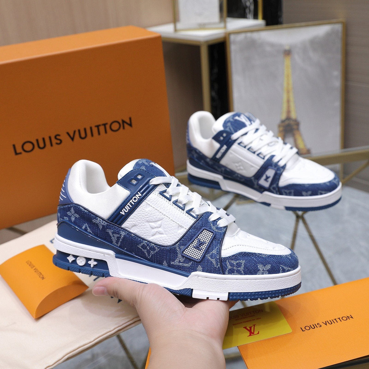 Louis Vuitton Monogram Low-Top Sneakers — side