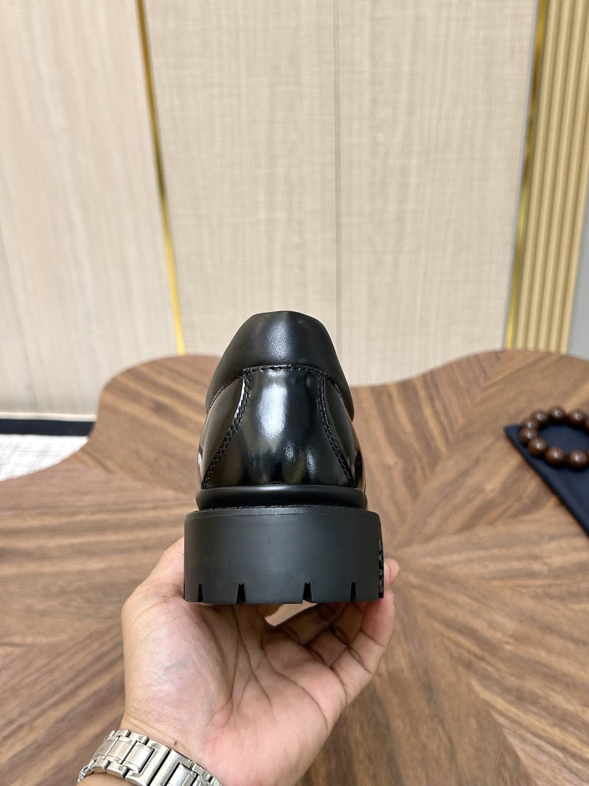 Dior Lug Sole Lace-Up Dress Shoes — back