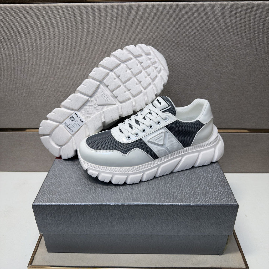 Prada Paneled Low-Top Sneakers — side