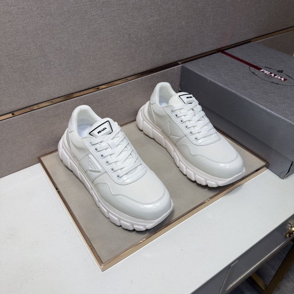 Prada Paneled Low-Top Sneakers — front