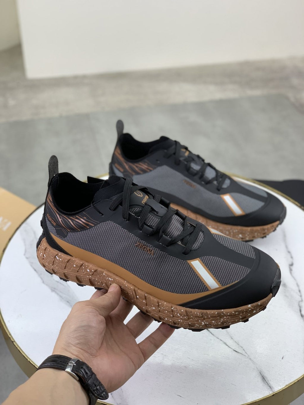Zegna 001 Trail Running Shoes — model