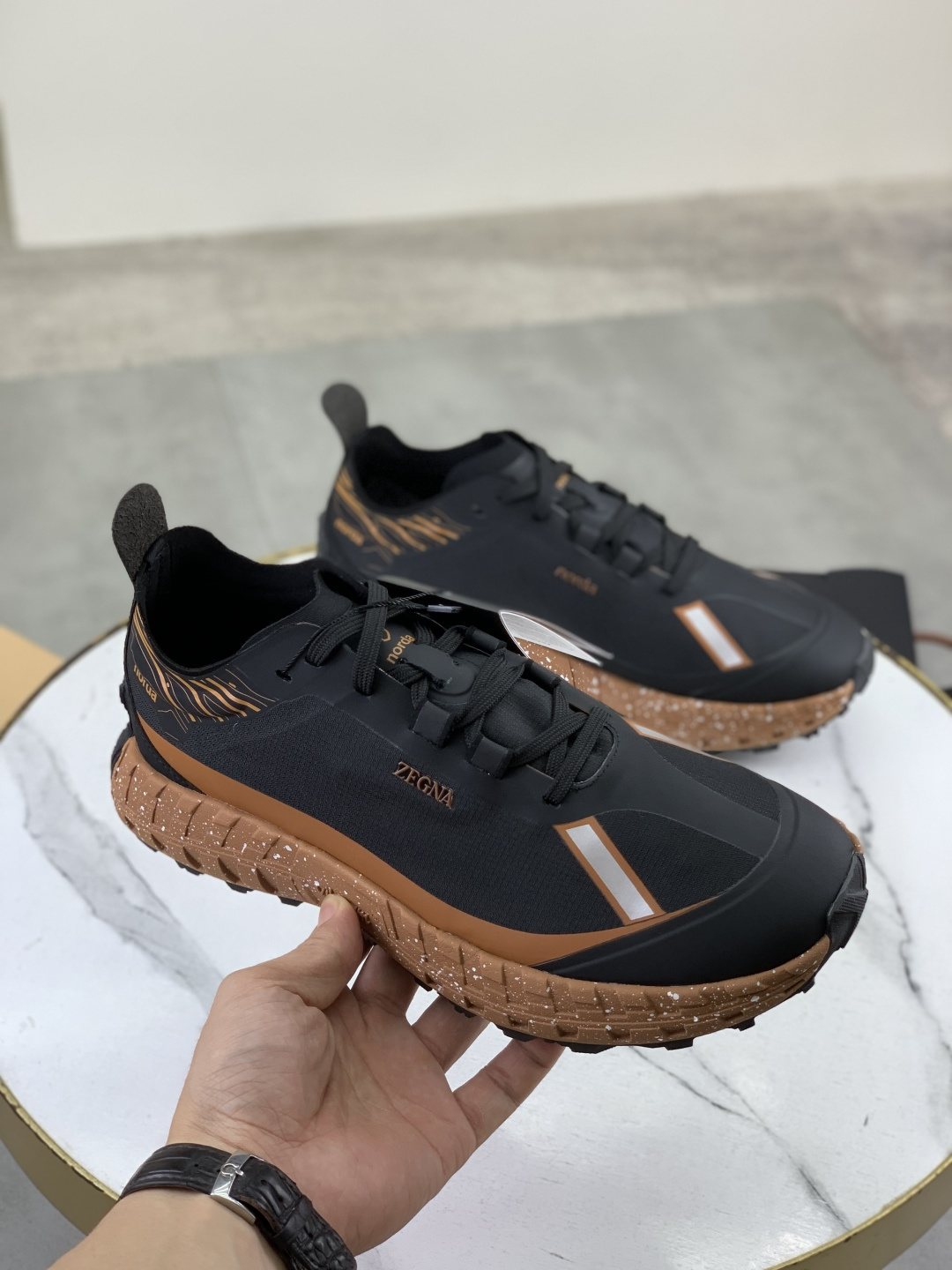 Zegna 001 Trail Running Shoes — model