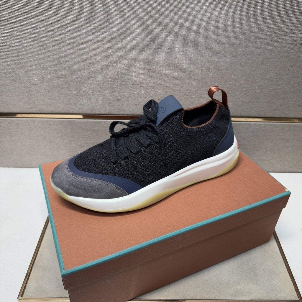 Loro Piana Mesh Low-Top Sneakers — front