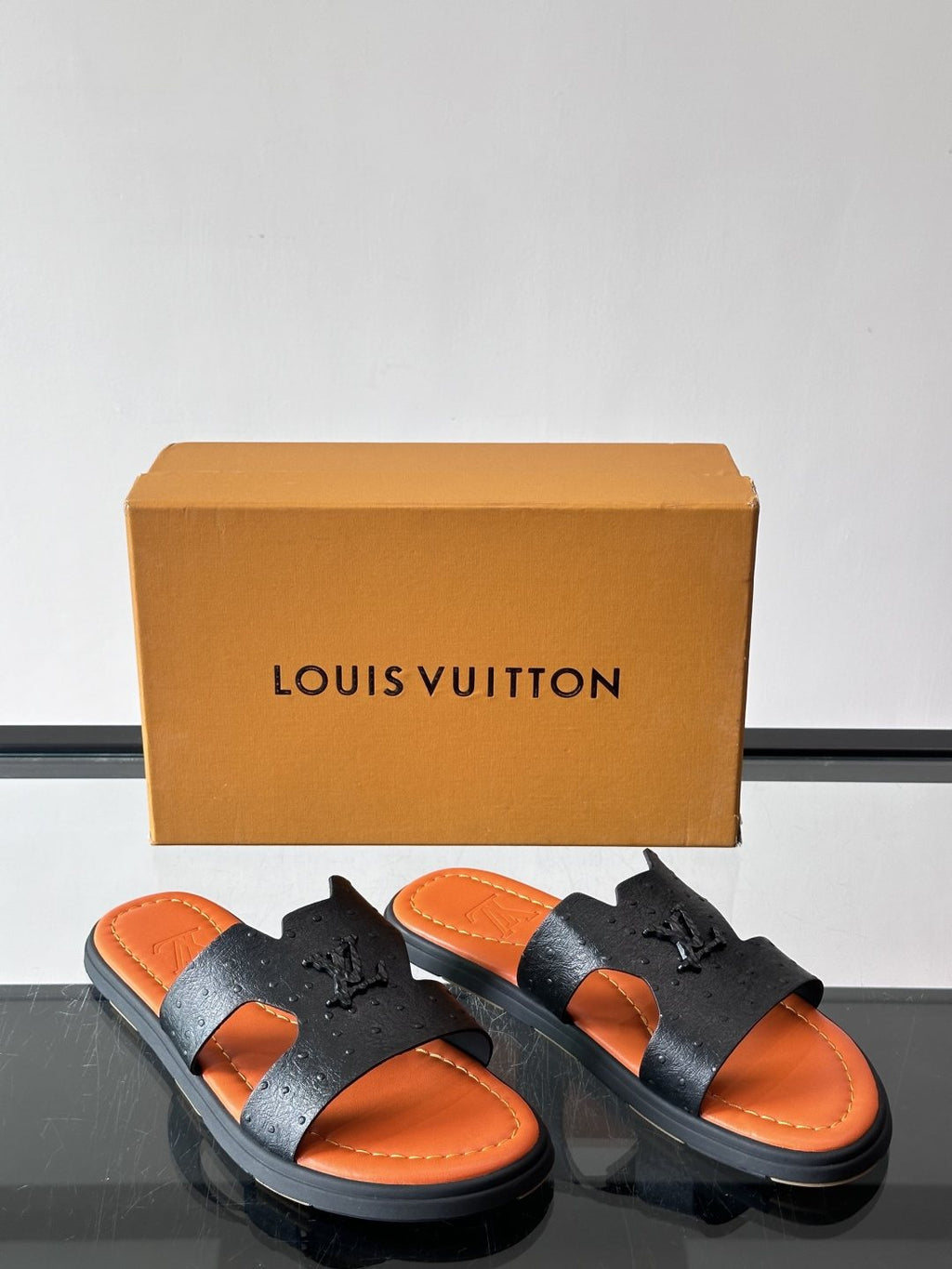 Louis Vuitton Monogram Slide Sandals — side