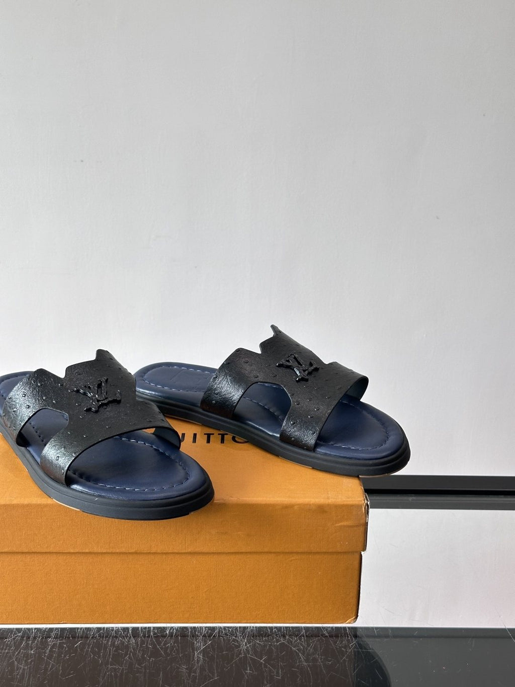 Louis Vuitton Monogram Slide Sandals — side