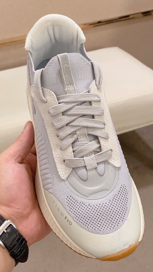 BOSS Knit Lace-Up Sneakers — front