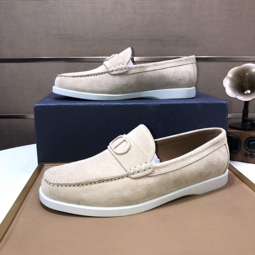 Dior Metal Hardware Slip-On Loafers — side